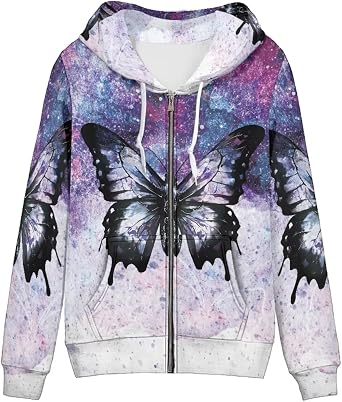 SYtrade Womens Zip Up Hoodies Long Sleeve Sweatshirts Spring Casual Full Zip Jackets with Pockets