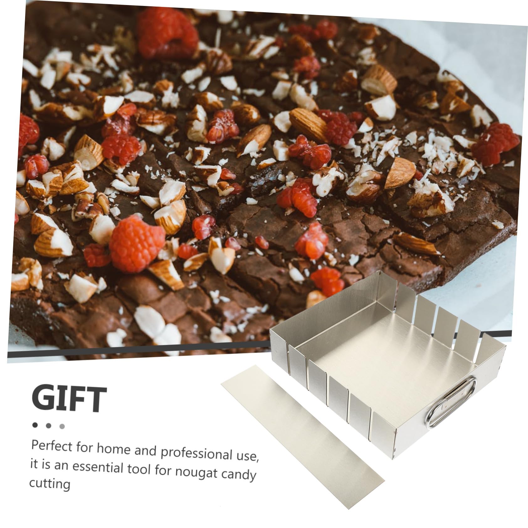 Moule à Nougat en Acier Inoxydable, Surface Lisse Antiadhésive