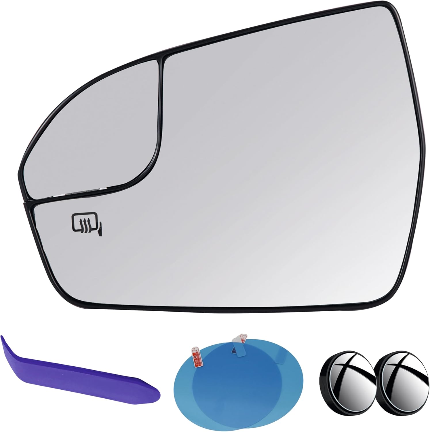 EAP Driver Side Mirror Glass Compatible with Lincoln MKX 2016-2018, MKC 2015-2019, Nautilus 2019-2023, Heated with Blind Spot, Without Auto Dimming, EJ7Z17K707G NJ7Z17K707C