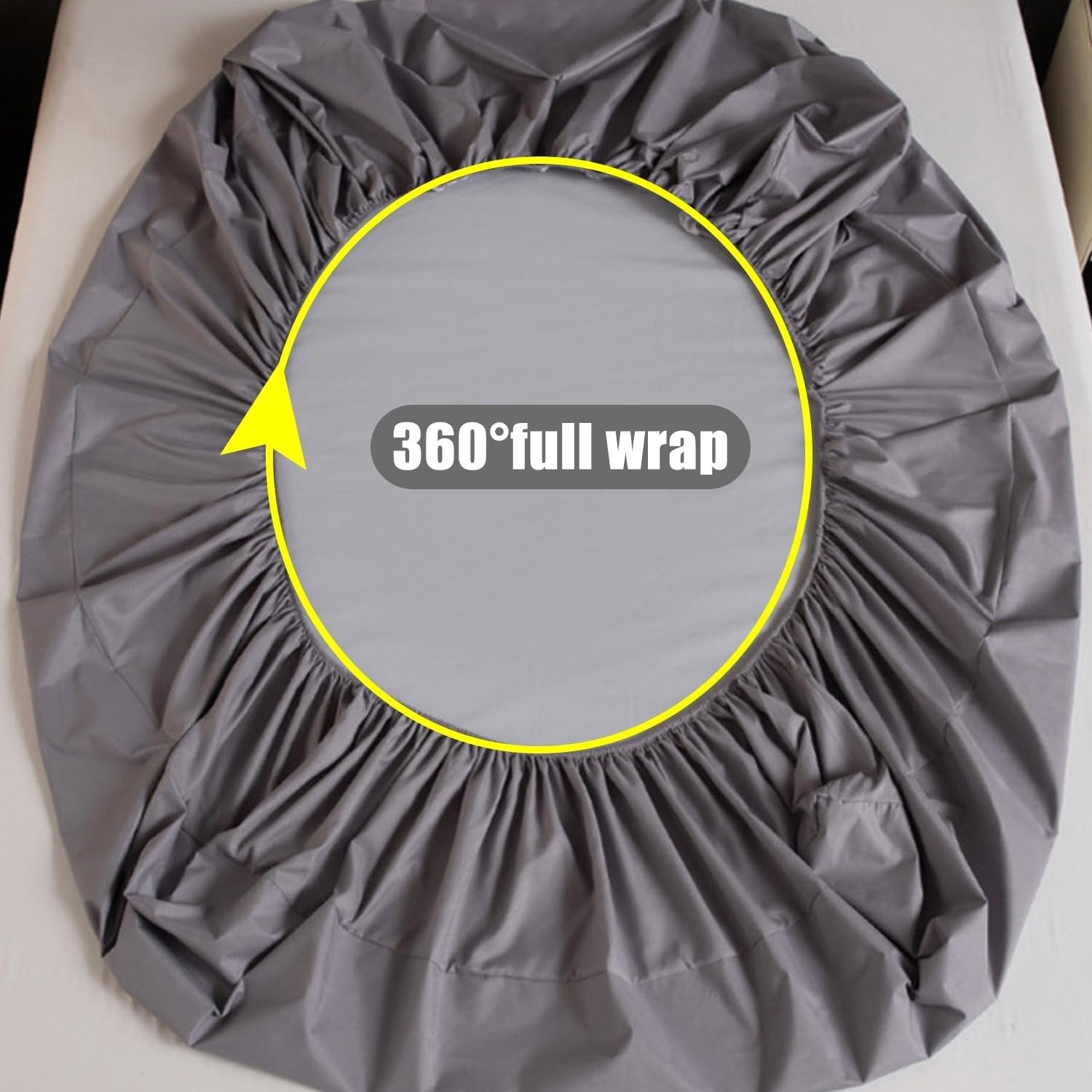 Coprimaterasso Deep Pocket da 12 Pollici, Lenzuolo con Angoli Impermeabile con Bordi Elastici a 360°, coprimaterasso Traspirante di qualità alberghiera(Schwarz,200 * 220cm)