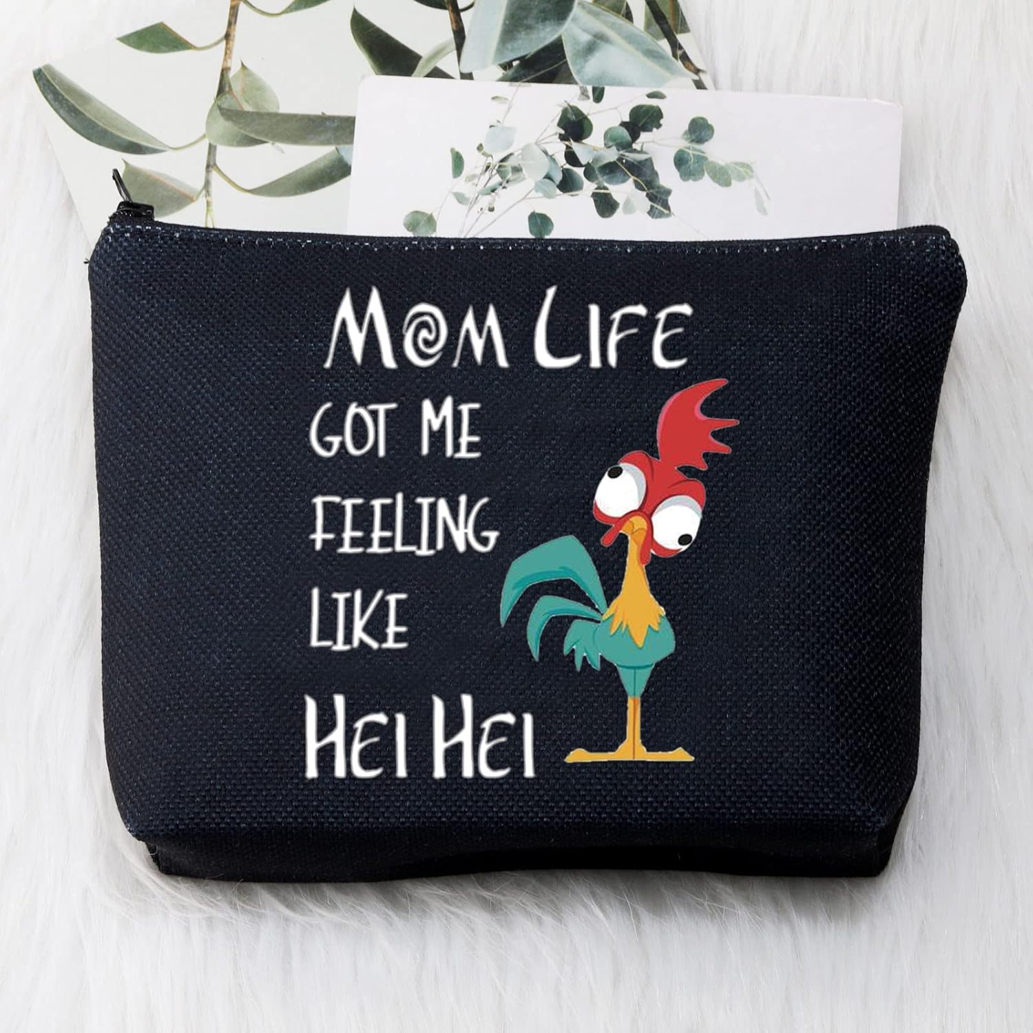 BDPWSS Chicken Makeup Bag Mom Life Got Me Feeling Like Rooster Gifts Funny Chicken Gifts Chicken Fans Cosmetic Bag For Sister Friend Bestie - Image 5