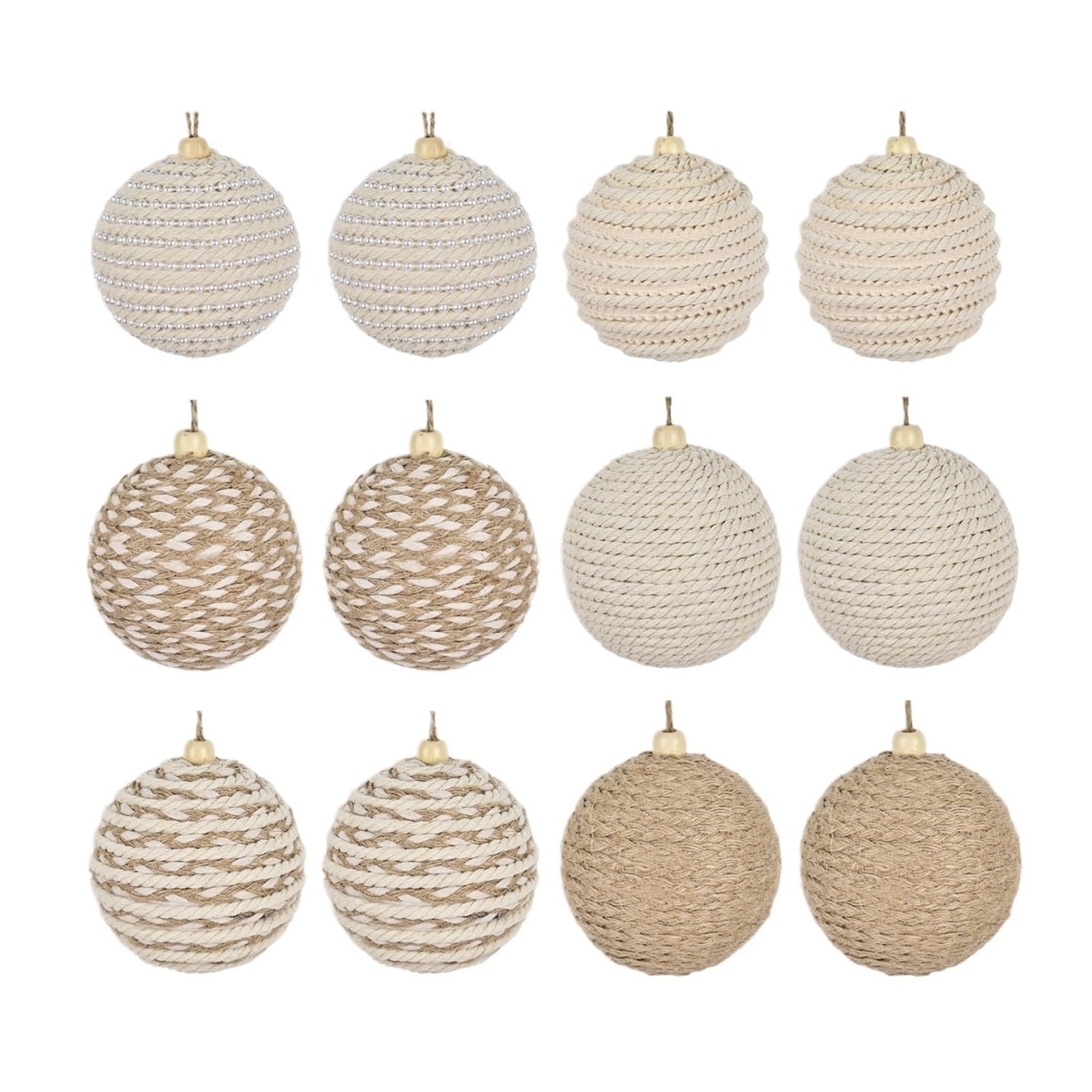 Boule de Noël, Ornement, 12 Décorations De Noël 8 Cm Diamètre À Suspendre for La Maison Décoration pour Sapin
