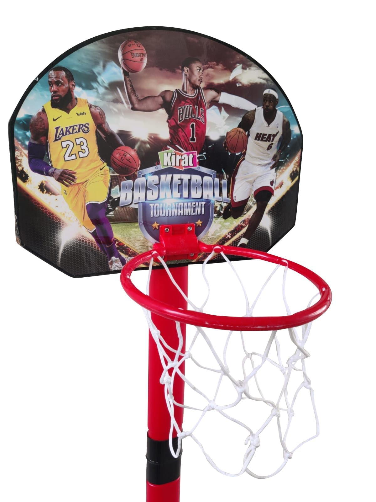 Amisha Gift Gallery Basketball for Kids 2 in1 Set with Adjustable Stand and Magnetic Dart Game Basket Ball for Indoor Outdoor use (Rubber Basketball & 3 Darts Included in The Box) - Image 7 thumbnail
