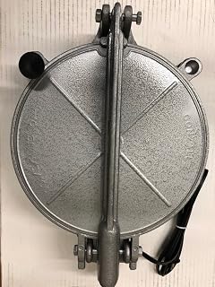 Authentic Mexican Cast Iron Electric Tortilla Maker for Corn, Flour, Gorditas & Bunuelos - Made in Mexico