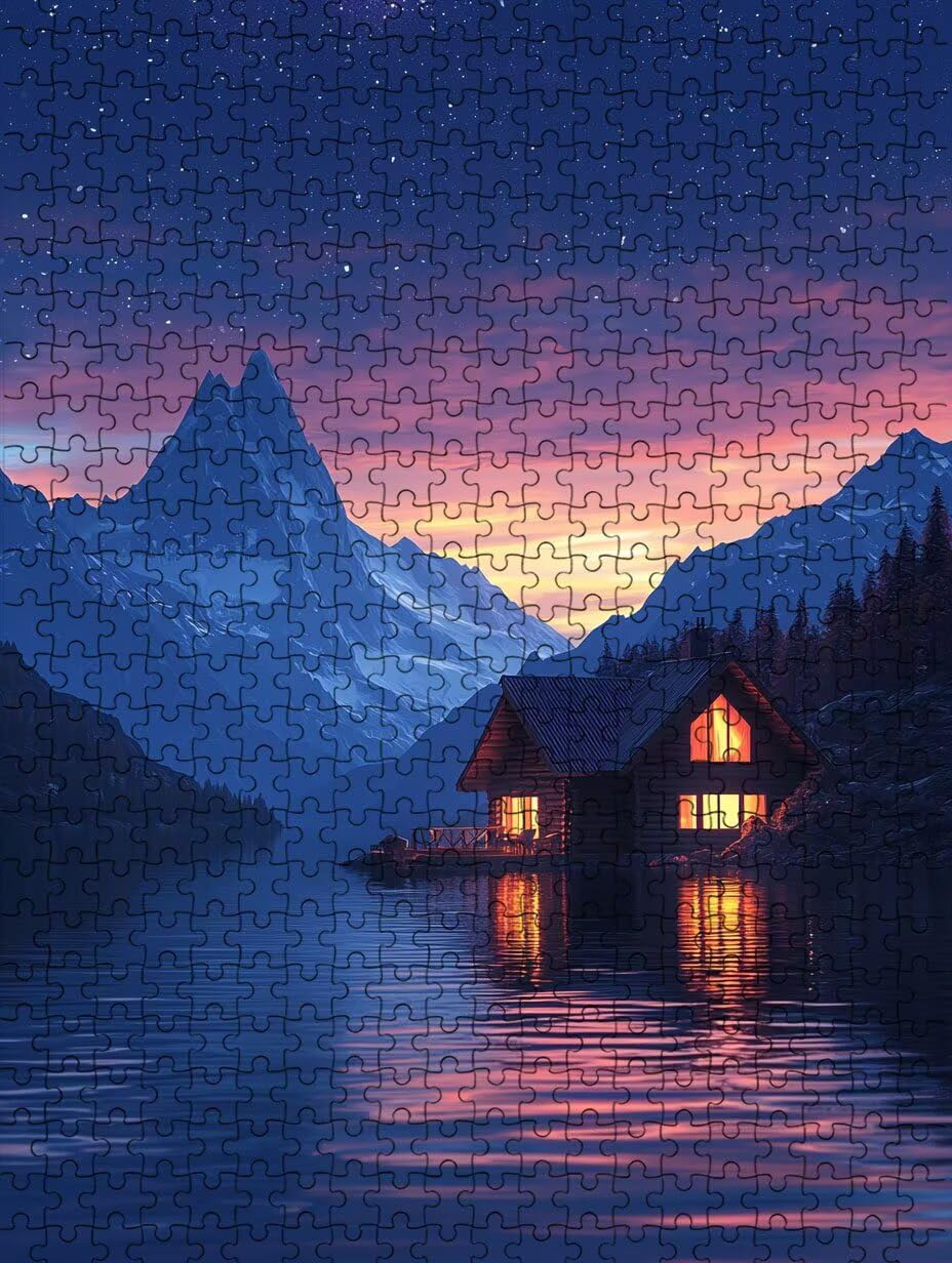 Puzzle 6000 Pezzi Vista Notturna Isola 3D Puzzle per Adulti Impegnativo, Educa Puzzles Artistico, Divertente E Stimolante Puzzles Decorativo per La Famiglia, Regalo e Decorazione Pareti BXHZW6-1010