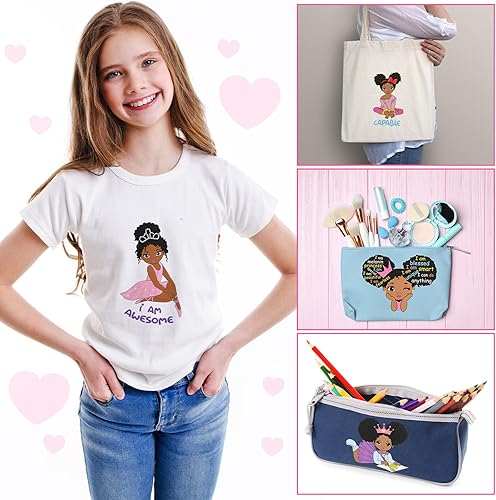 Miniatura 4 de 12 piezas de parches para planchar para niñas, camisetas de transferencia para planchar en ropa, calcomanías para planchar para hacer tú mismo,
