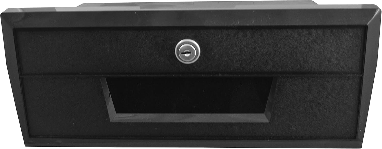 Attwood 2638-1 Standard Lightweight Lockable Replacement Boat Glove Box with Keys, One size