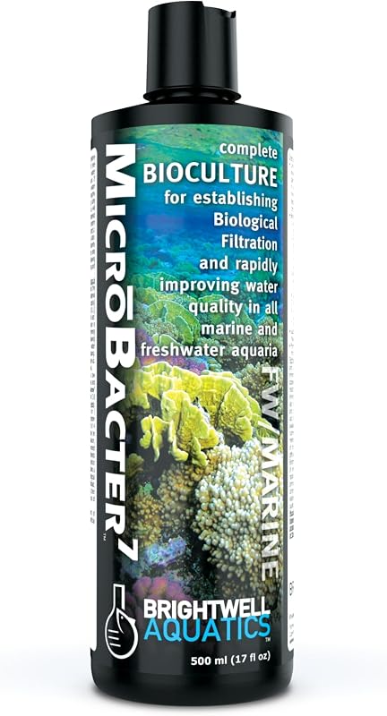 Brightwell Aquatics MicroBacter7 Biocultura Bacteriana para Tratamento de Água de Aquário 500 mL