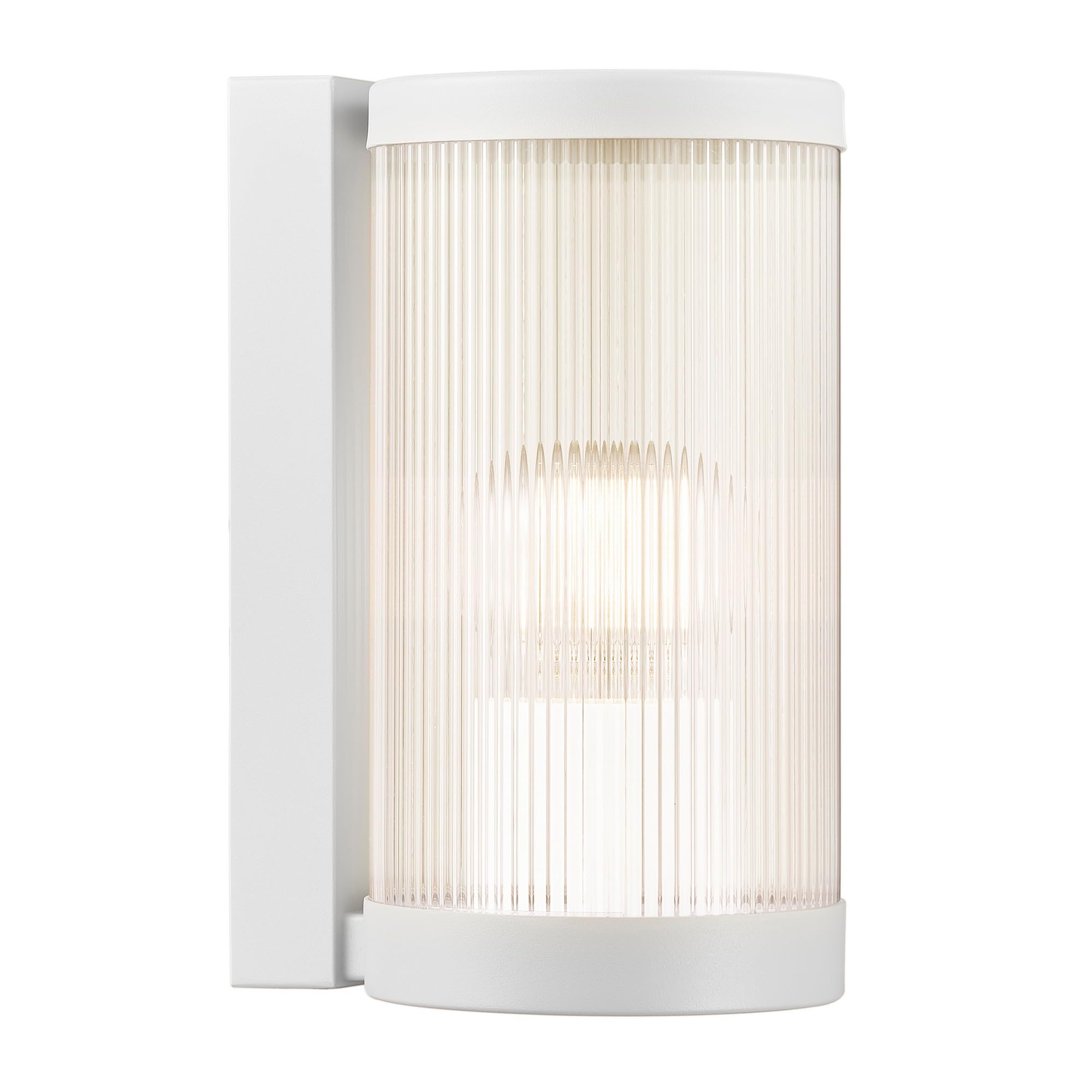 Nordlux Coupar Outdoor Wall Light White Plastic E27 Weatherproof - Garden, Patio, Entrance Mains Powered, IP54