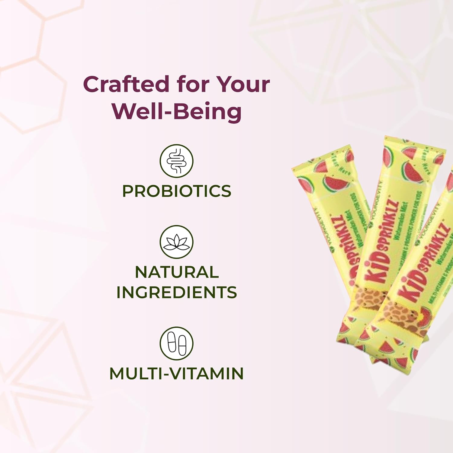 Youngevity Kidsprinklz Watermelon Mist Multi-vitamin Powder - Kids Multivitamin & Toddler Multivitamin - Vitamins, Minerals, & Probiotics - 30 Servings