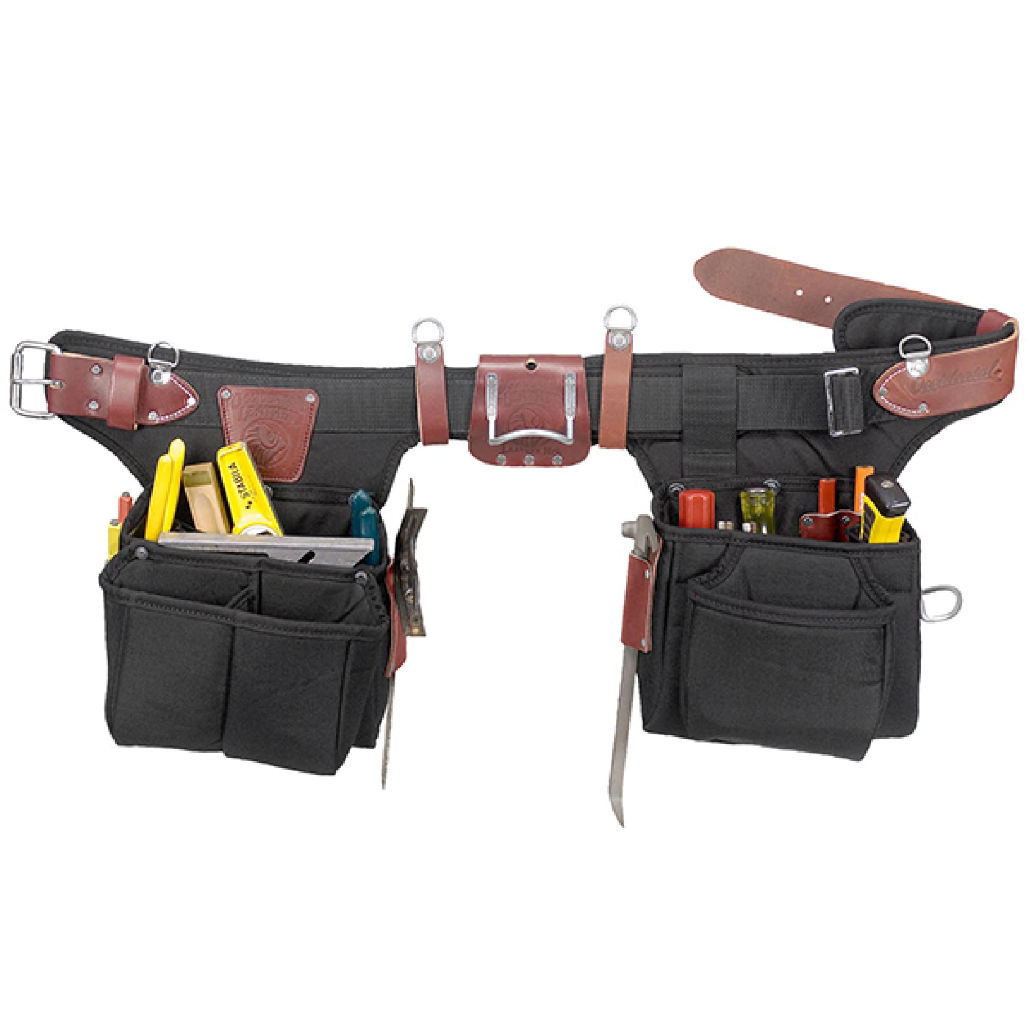 Occidental Leather Adjust-to-Fit Finisher Tool Belt Set - 23 Pockets & Tool Holders - Made in USA