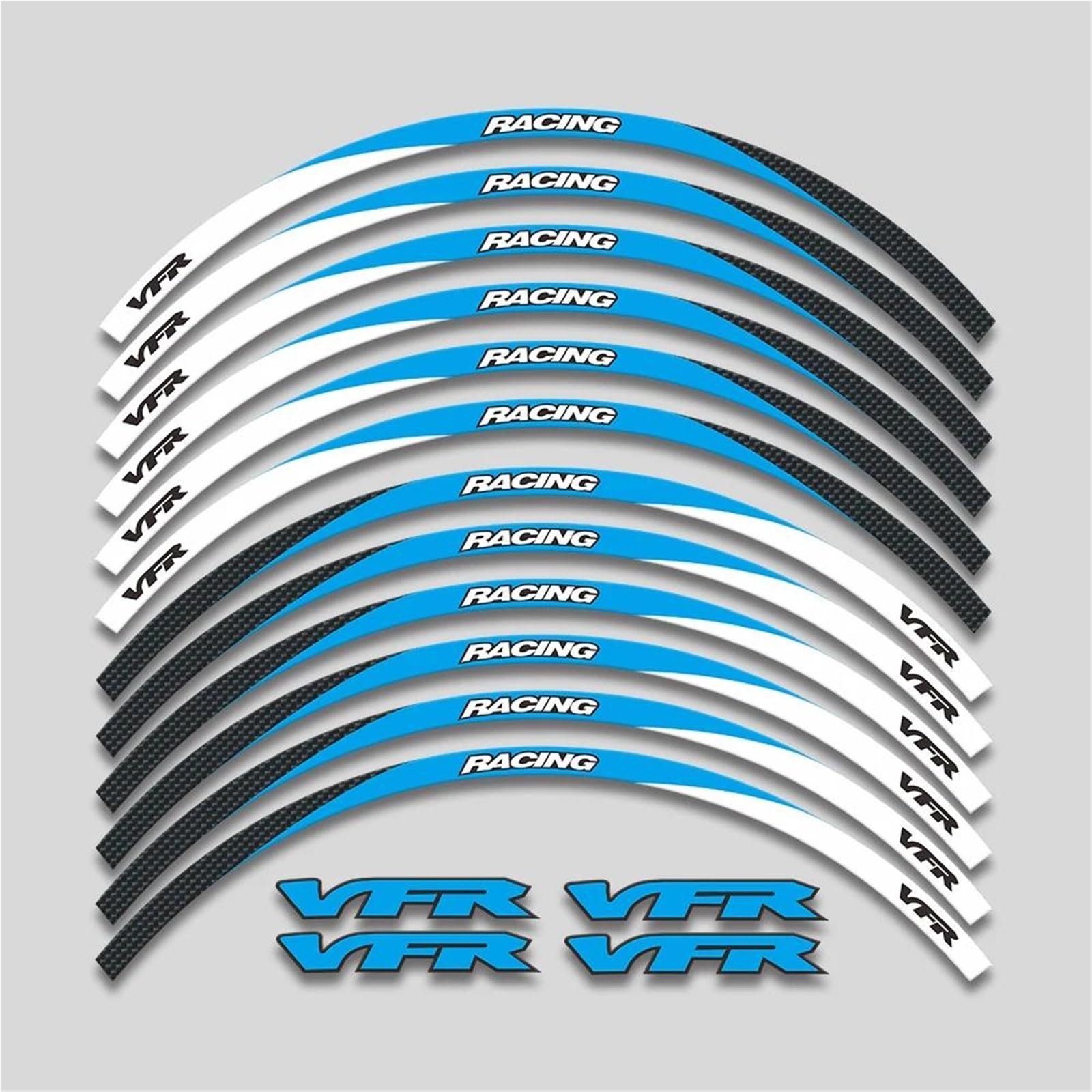 Wheel Stickers Motorcycle Rim Reflective Sticker for VFR1200 VFR1200F VFR 1200 1200F Wheel Hub Decals Waterproof Strips Stickers Rim Reflective Decal
