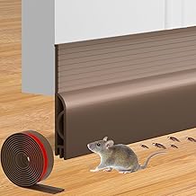Silicone Self Adhesive Door Bottom Sealing Strip Guard for Home Door Protector for Home from Dust, Insects, Waterproof, Soundproof Door Seal, Door Air Blocker1 Meter (‎39 inc) (Brown)