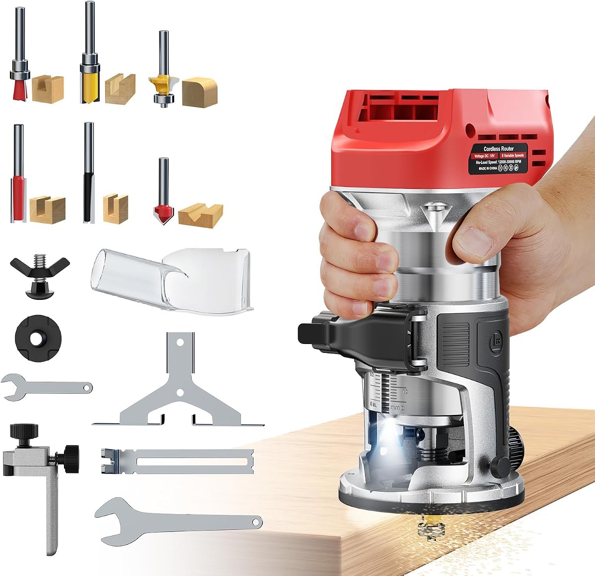 Cordless Router Tool Compatible with…