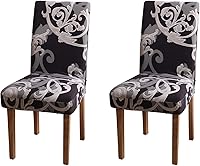 Vista 10 de Fundas elásticas para sillas de comedor, extraíbles y lavables, protector de asiento funda para silla Parson para comedor, fiesta, banquete, hotel