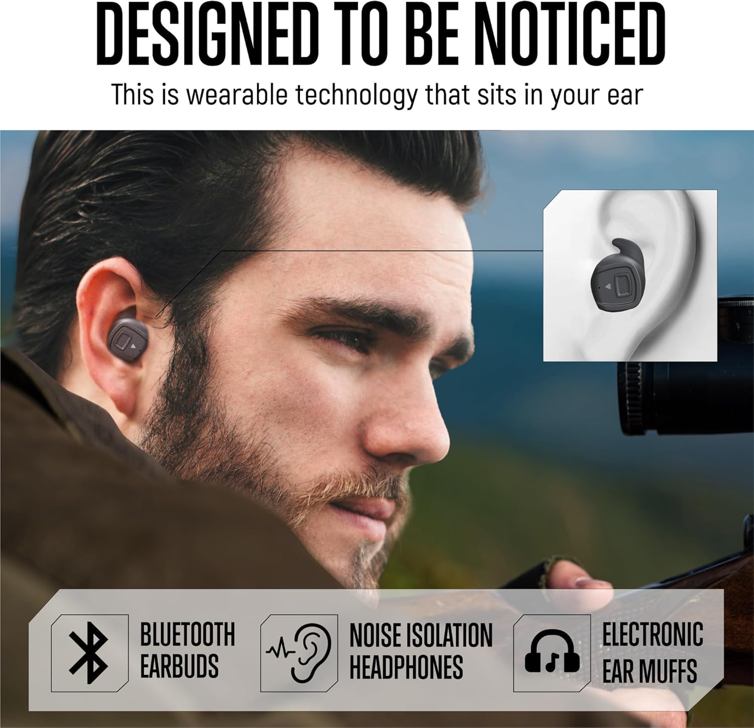 GLORYFIRE Shooting Ear Protection Earplugs, Bluetooth Hearing Protection Earbuds for Noise Reduction - Image 6