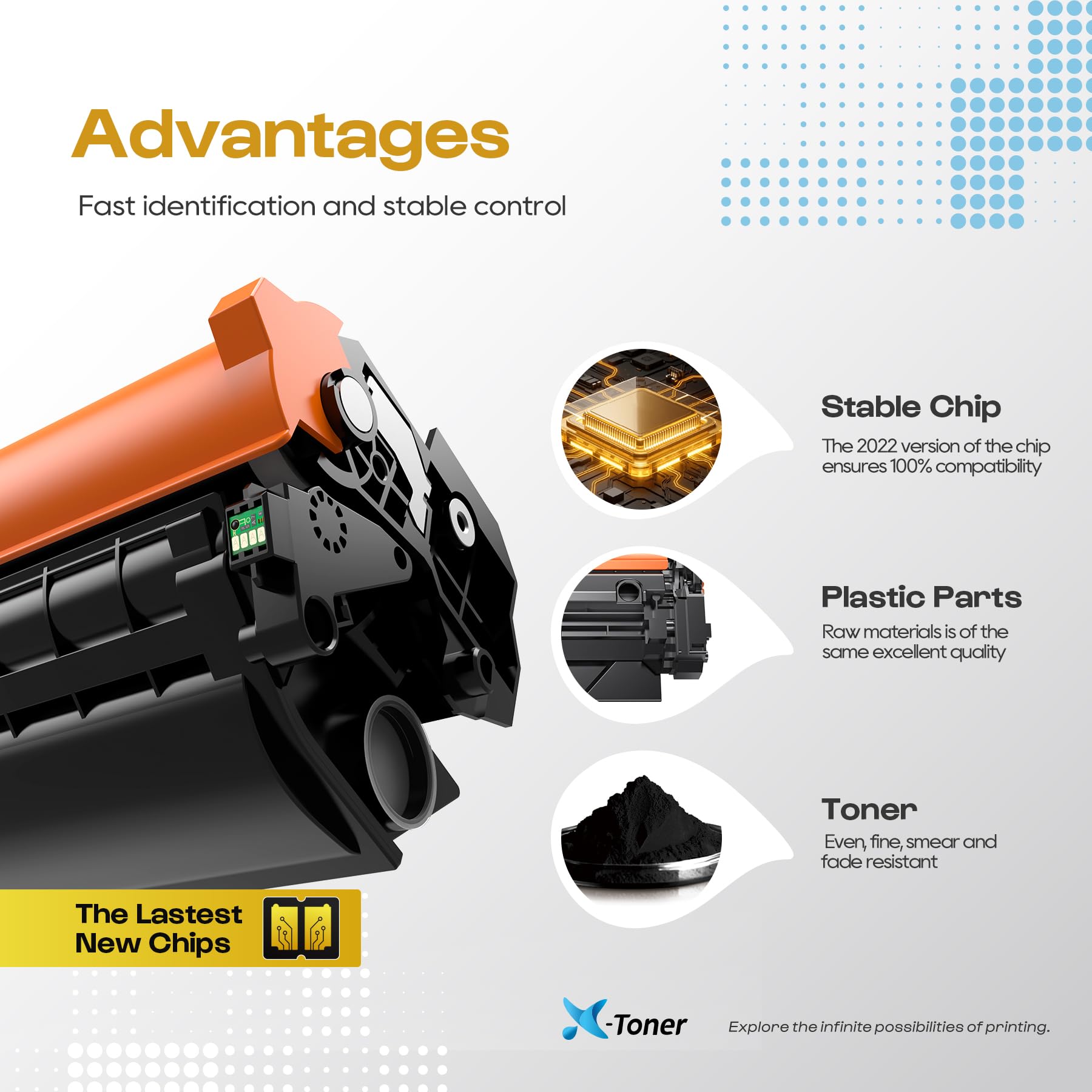 X-Toner 135A Compatible avec HP 135A W1350A, pour LaserJet M209dwe M209dw