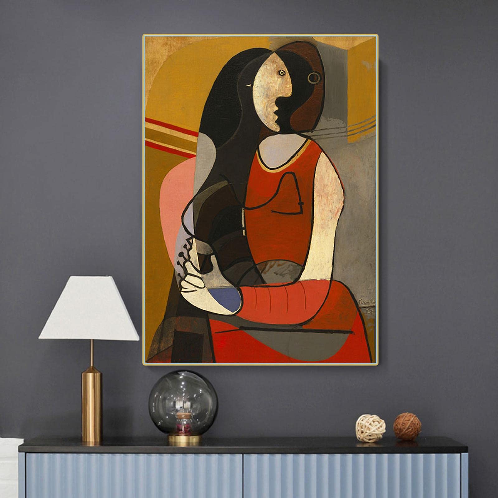 Picasso Poster,pablo Picasso Canvas Wall Art Design,femme à La Montre Print,poster for Home