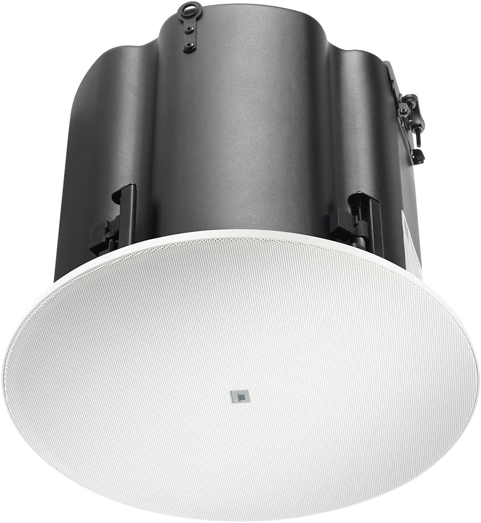 JBL Professional Control419CS/T Passive 8 inch Blind Mount, in-Ceiling Subwoofer with Included Back Can Enclosure. 70V/100V, Plus 8-Ohm Direct Input. Sold as Pair. White