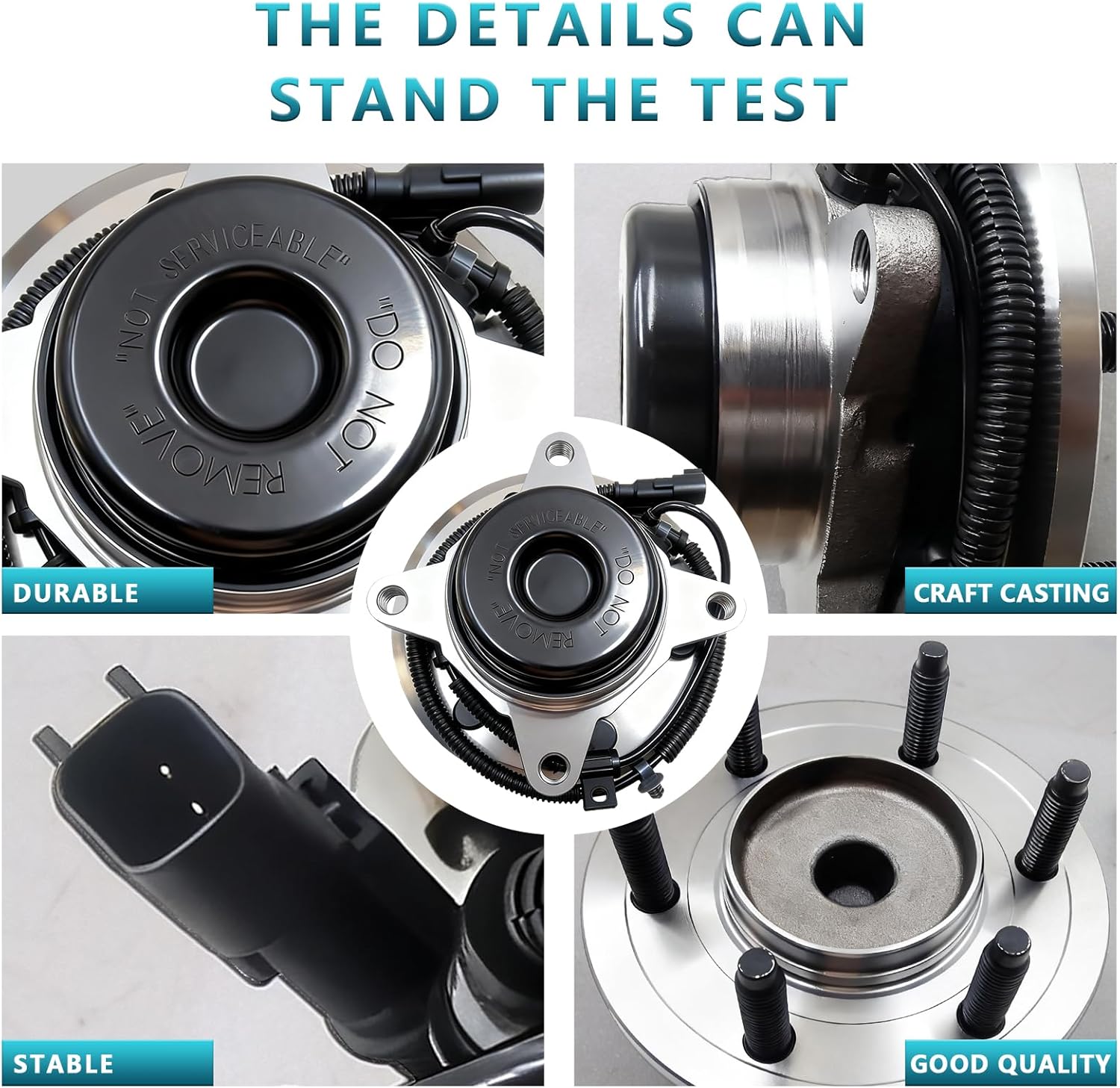 515143 Front Wheel Bearing Hub Assembly for Ford F-150 F150 2011-2014, Ford Expedition 2011-2014, Lincoln Navigator 2011 2012 2013 2014 RWD 2WD (2PCS)