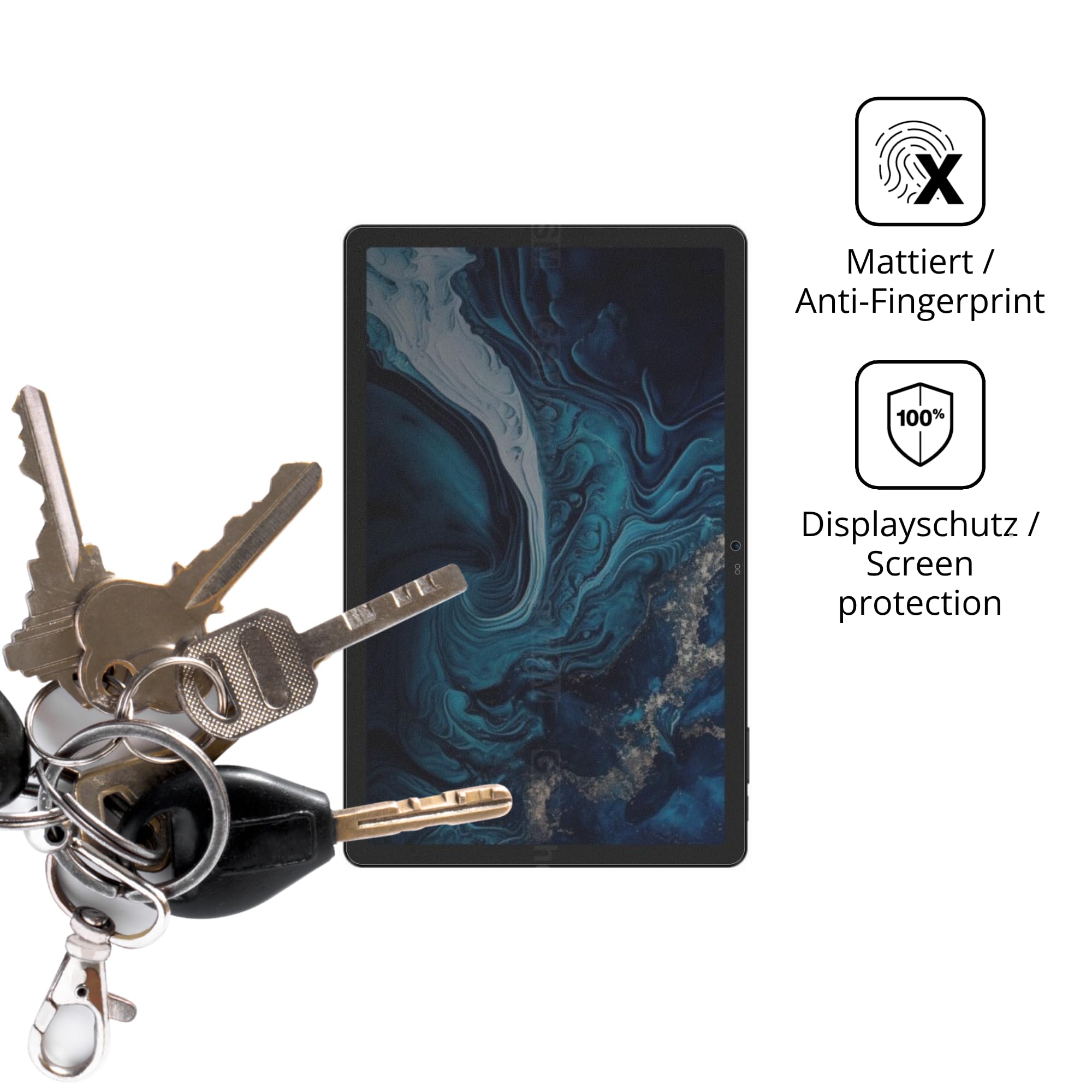 dipos Protector de Pantalla Antiespía para Digma Pro Prime 18 11 Zoll | Película protectora mate, filtro de privacidad 4 vías, ajuste perfecto, antiarañazos, sin burbujas, autoadhesivo