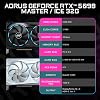 Tarjeta gráfica GIGABYTE AORUS GeForce RTX 5090 Master ICE 32G, sistema de enfriamiento WINDFORCE, 32GB 512-bit GDDR7, GV-N5090AORUSM ICE-32GD 3