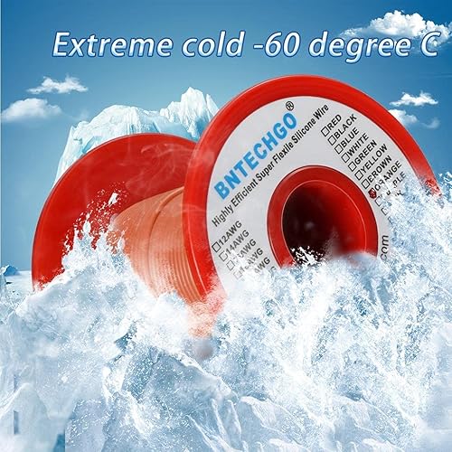 Vista 70 de BNTECHGO Carrete de alambre de silicona calibre 28 de 250 pies, negro, flexible, 28 AWG, alambre de cobre estañado trenzado