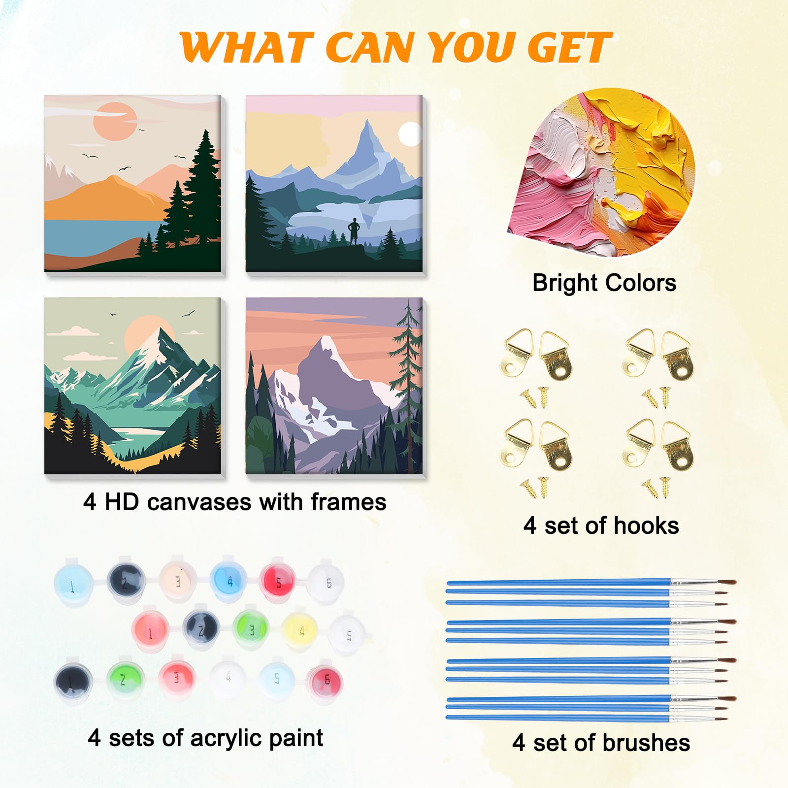 HEIBAGO Malen Nach Zahlen Halloween 30x40cm - DIY Gespenster Malerei Für Erwachsene