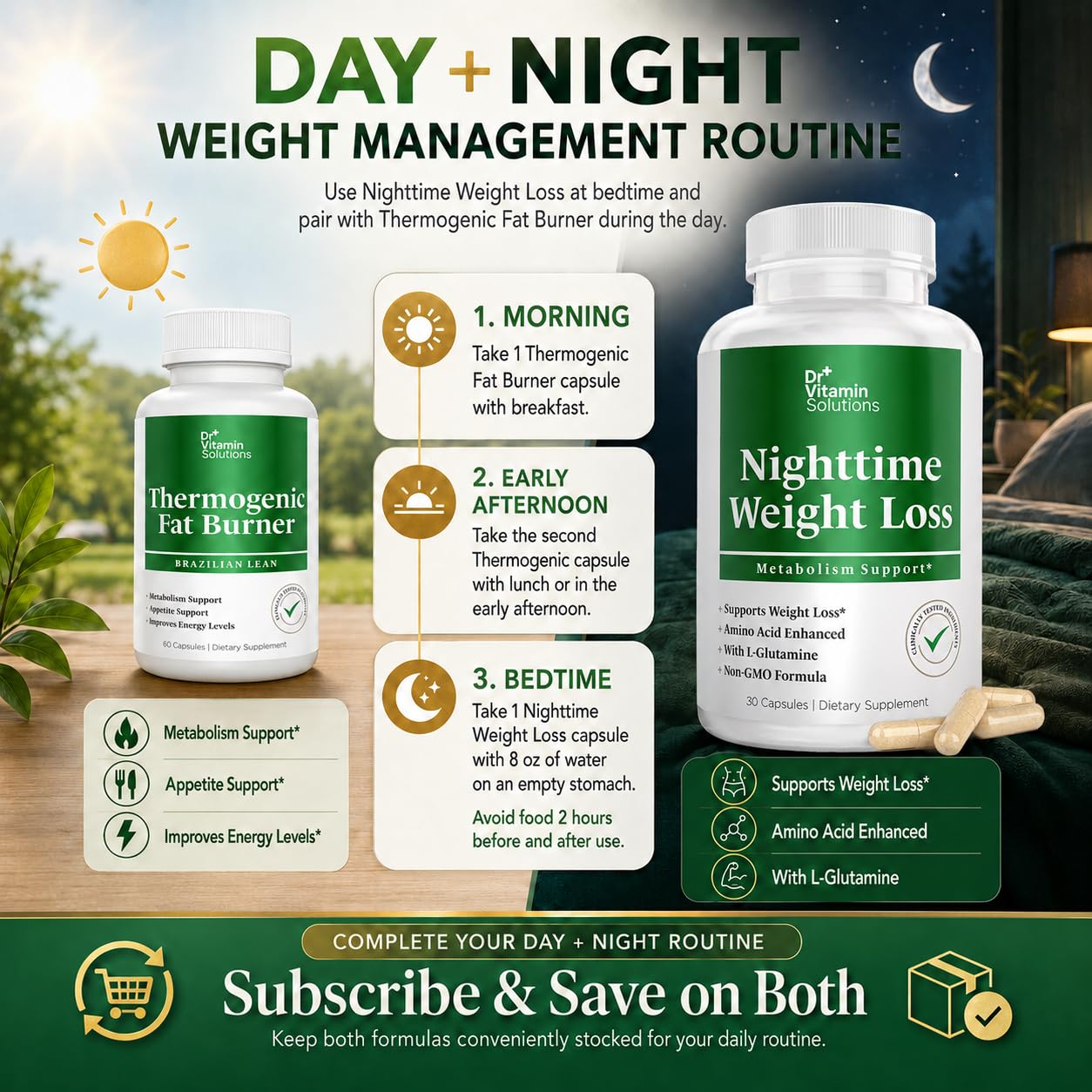 Nighttime Fat Burner for Women, Weight Loss & Appetite Suppressant, 30 Ct — Amazon image 8