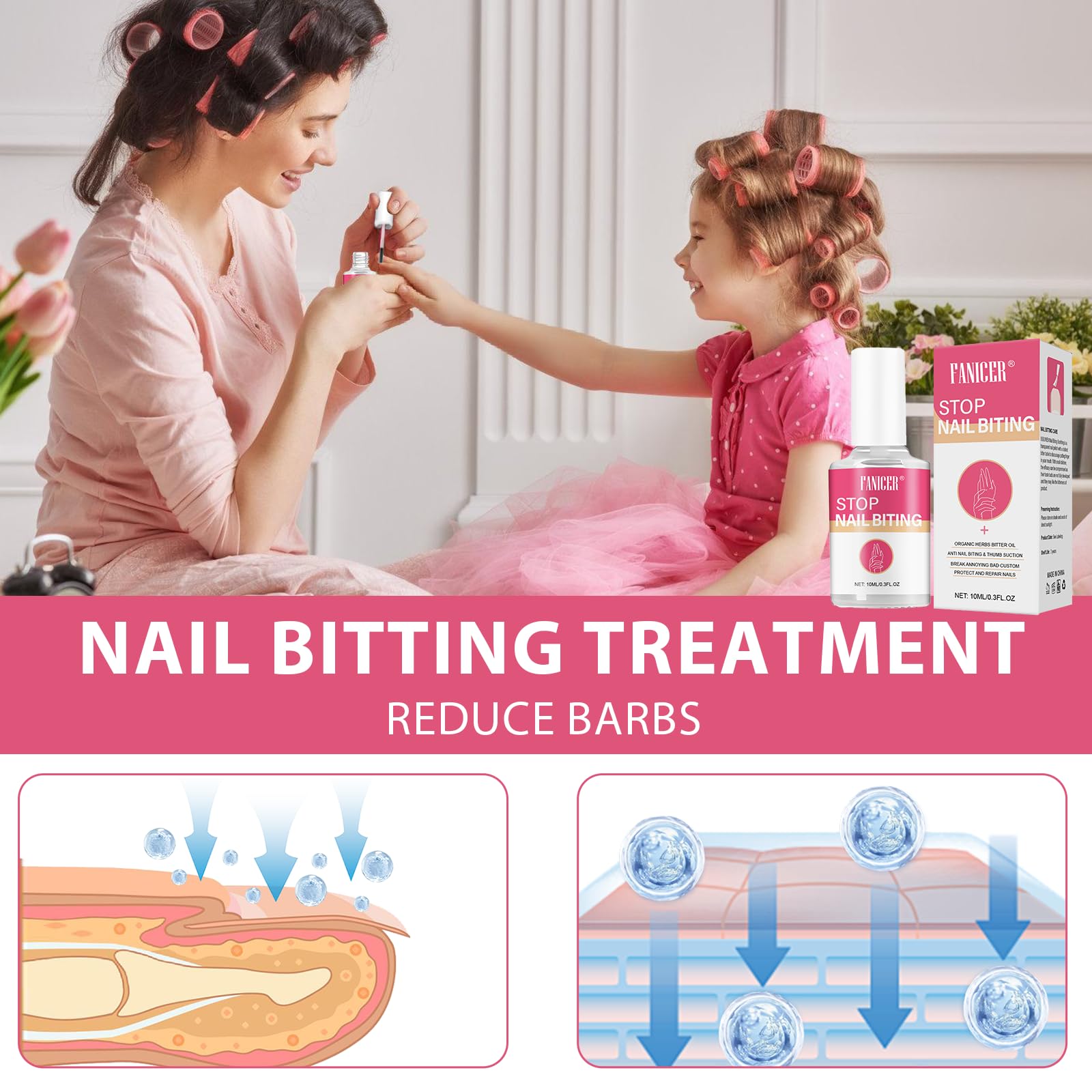 10ml Liquido Stop Per Prevenire La Masticazione, Liquido Anti-Morso, Liquido Per Smettere Di Mangiarsi Le Unghie, Prevenire il Rosicchiamento nei Bambini e negli Adulti, Applicazione Facile