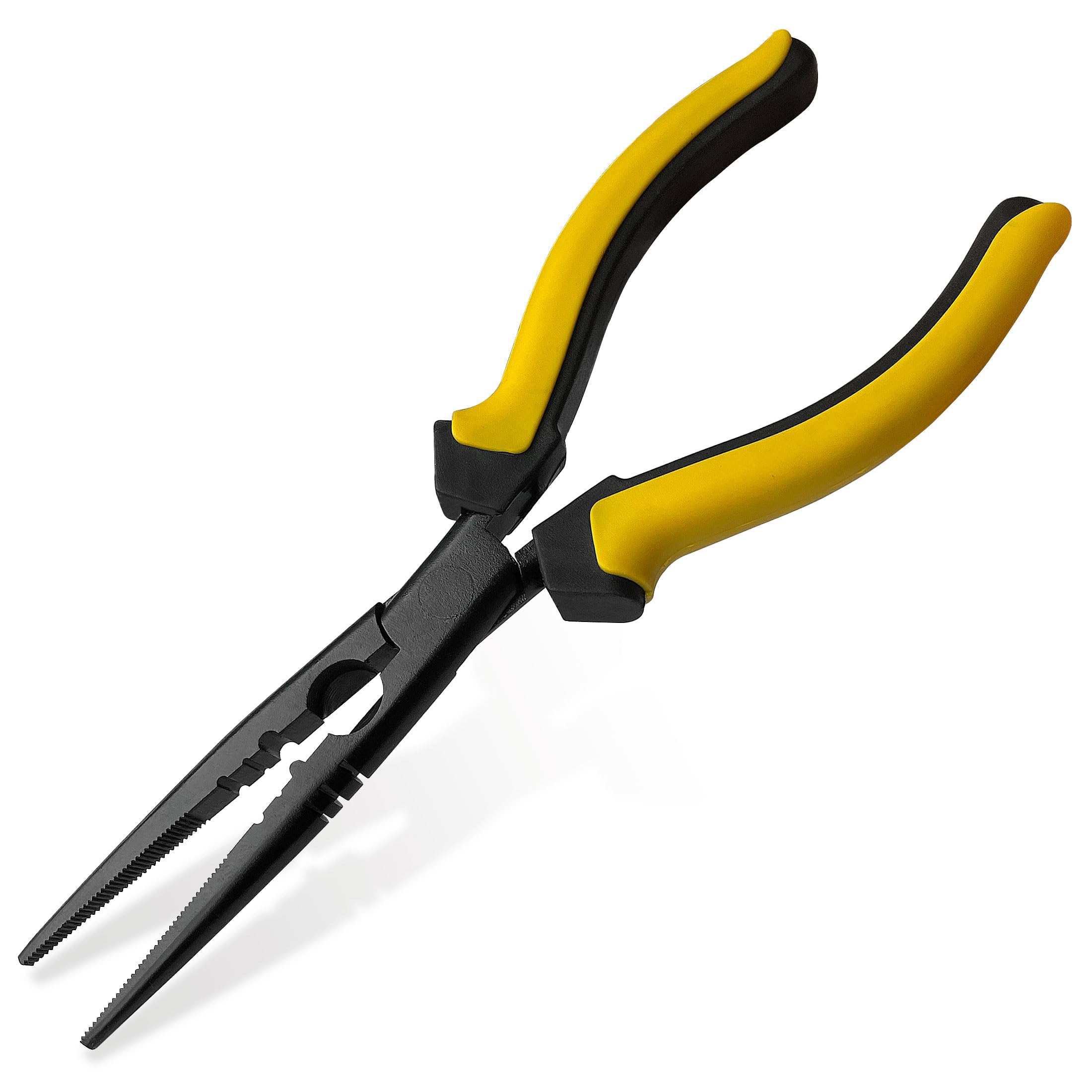 Hanpex 23cm (9 inch) Fishing Pliers with Anti-Rust Teflon Coated, Freshwater/Saltwater Fishing Tools, Comfort Grip Handles Fishing Gear Idea for Fishing Trip