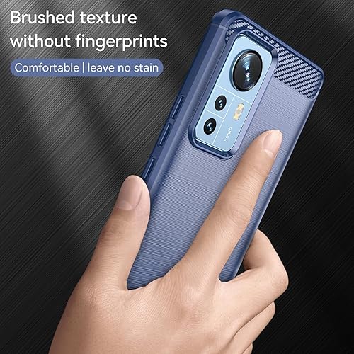 Miniatura 8 de Funda para Xiaomi Mi 12 Pro, funda para Xiaomi Mi 12S Pro, TPU fibra de carbono suave parachoques funda protectora antiarañazos a prueba de golpes
