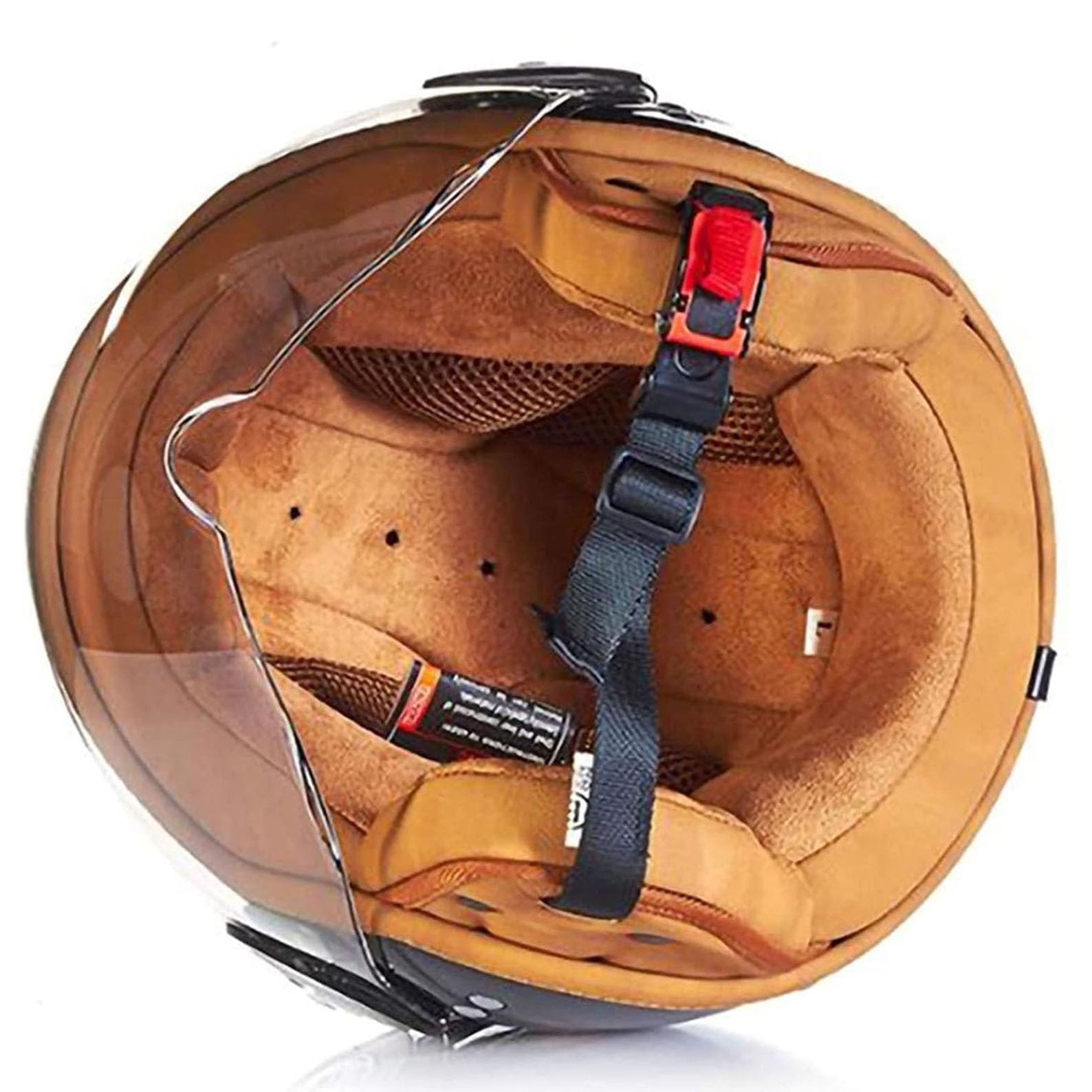 Kask niskoprofilowy z otwartą twarzą, kask motocyklowy z osłoną przeciwsłoneczną, kaski motocyklowe z otwartą twarzą dla dorosłych motocyklistów(3,XL=61~62cm)