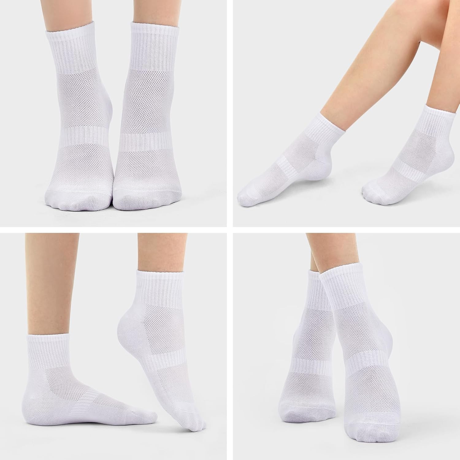 Ipletix 6 Pairs Ankle Socks for Women, Cotton Breathable Soft Casual Athletic Socks - Image 2