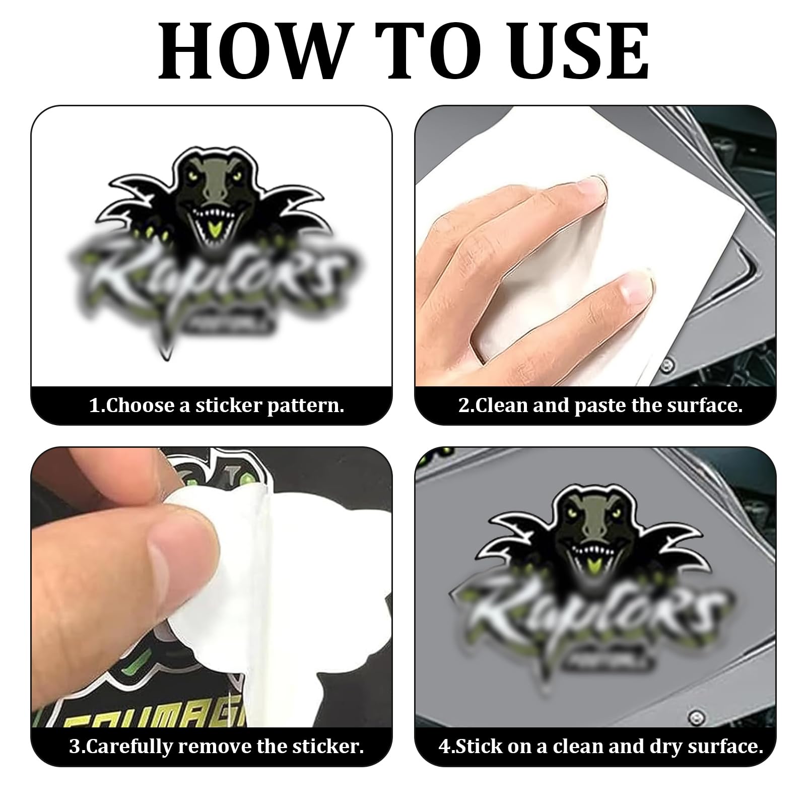 Motorrad Aufkleber Set - 2 Stück Motocross Sticker Für Helme & Motorräder