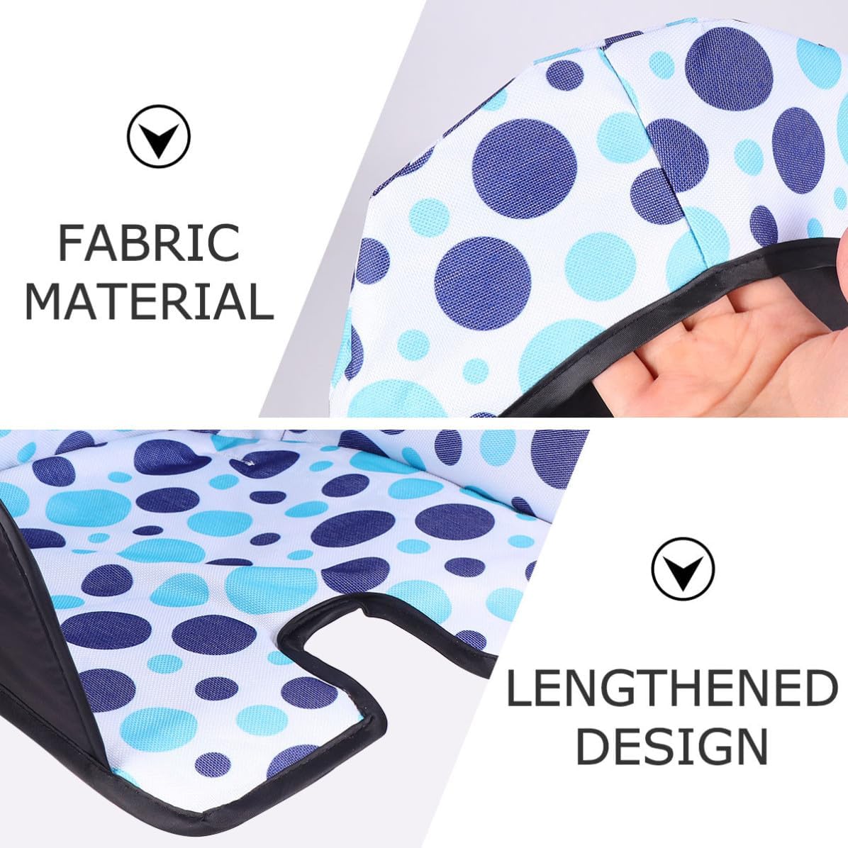 Toyvian Comfortable Blue Fabric Highchair Cushion for Babies, Humanized Seat Pad for Dining Chairs, Soft and Portable Dining Chair Cushion Suitable for Restaurant Use