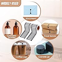 Vista 6 de Teling 2 Rollos 1000 Piezas Cinta Evidente de Manipulación 2.75 x 0.5 Pulgadas Pegatinas Calcomanías a Prueba de Manipulación Cinta en Blanco