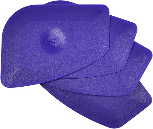 Miniatura 8 de Rascador de plástico pequeño y práctico con borde redondo flexible para el hogar, escobilla universal de limpieza, paquete de 4