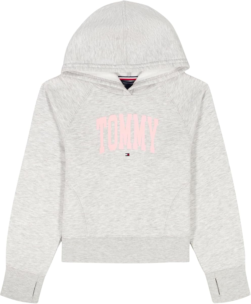 Girls' Long Sleeve Fleece Popover Hoodie, Soft & Comfortable