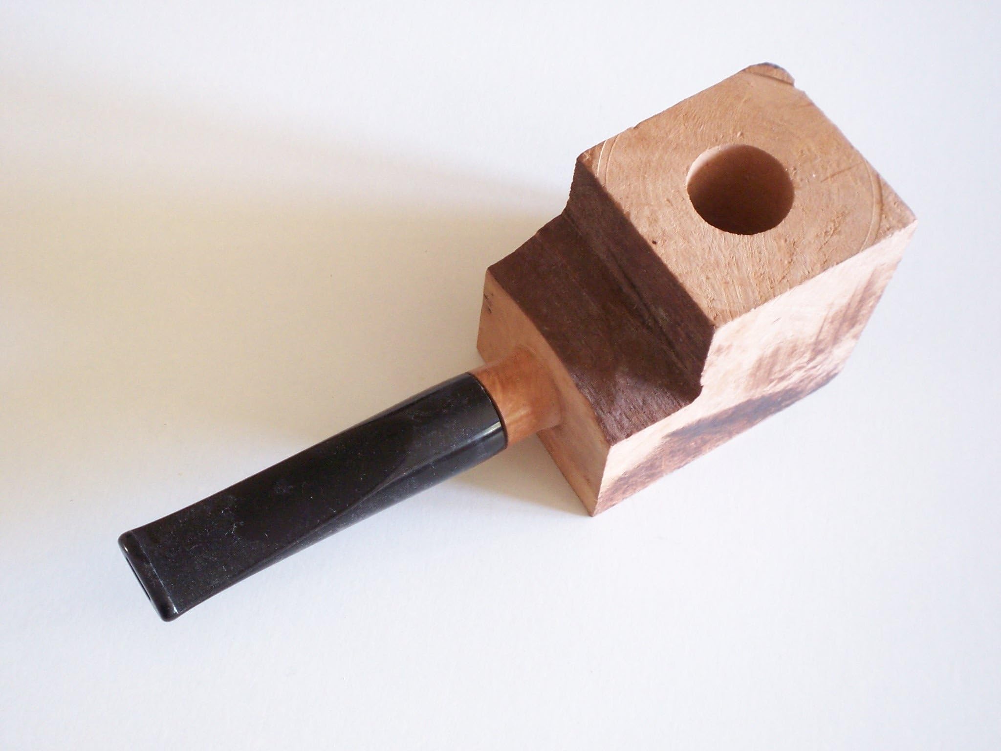 Hobby Pipe Briar Block 9mm Kit Carve Your Own Pipe Your Own Unique Designs New (Straight)