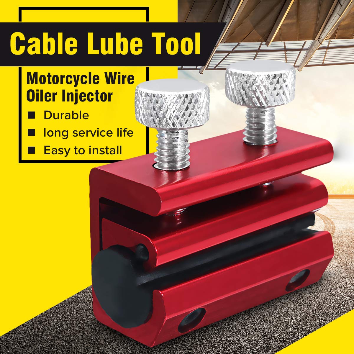 UdeleStore Motorcycle Aluminium Cable Lube Tool Cable Lubrication