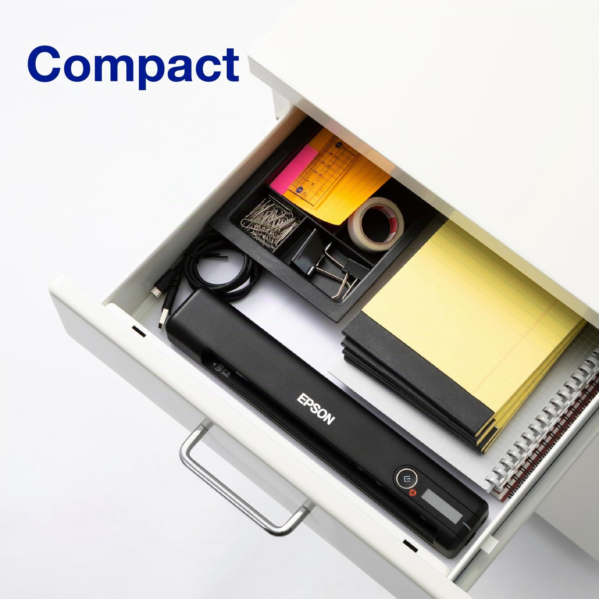 EPSON WorkForce ES-60W skaner dokumentów mobilny WiFi bateria LCD 4s/strona ScanSmart podajnik automatyczny czarny