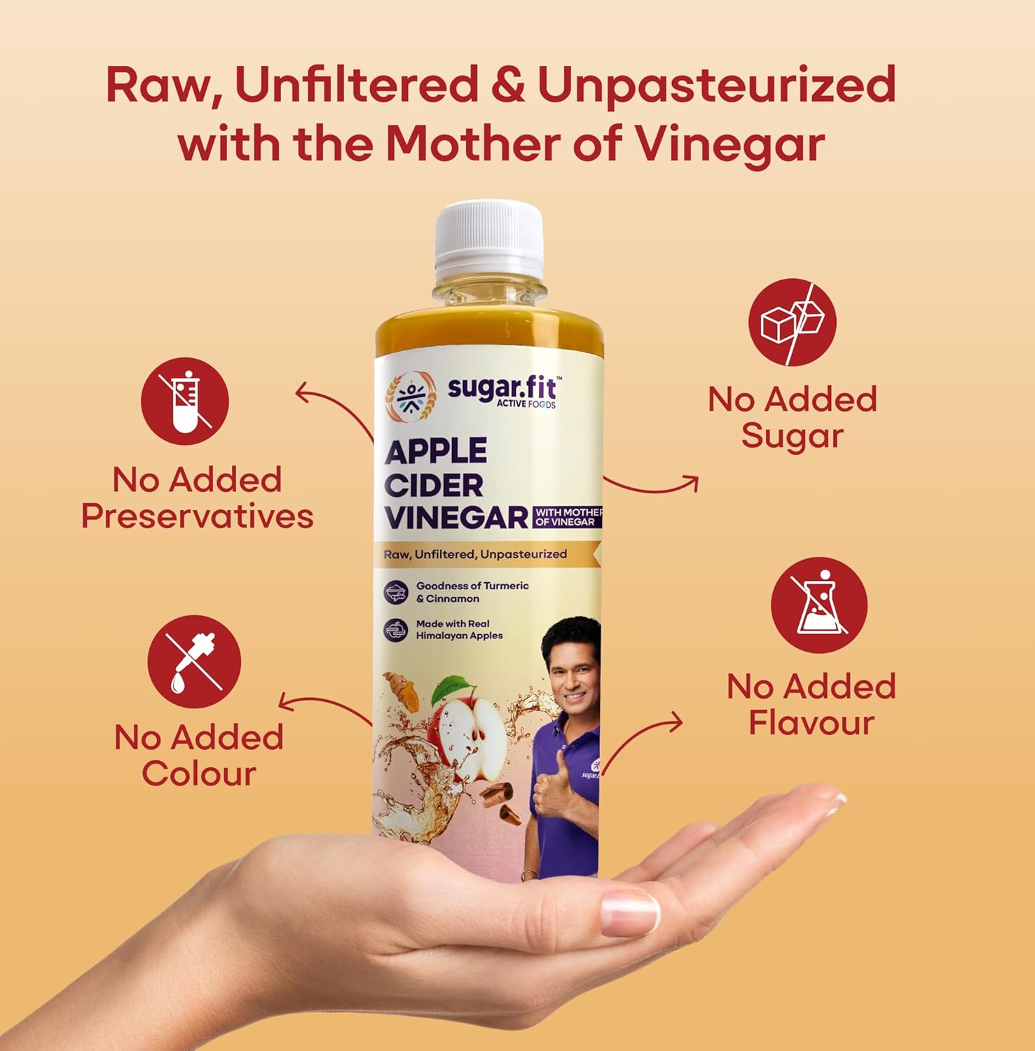 Buy Now Sugar.fit Apple Cider Vinegar With The Mother 500 Ml, Infuse... 5 Buy Now Sugar.fit Apple Cider Vinegar With The Mother 500 Ml, Infuse...