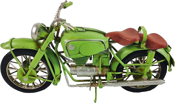 YCHTEWY-Retro Handmade Iron Motorcycle Model Creative Gifts Unique Models Forged Metal Crafts Home Decoration, Vintage Motorcycle Sculpture Artistic Decor B