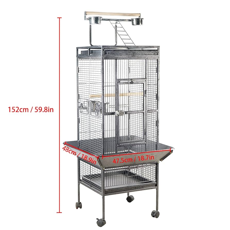 大きめの金属製鳥かご Amazon.co.jp: 創造的な鳥かご 花と豪華なゴールドハイエンド