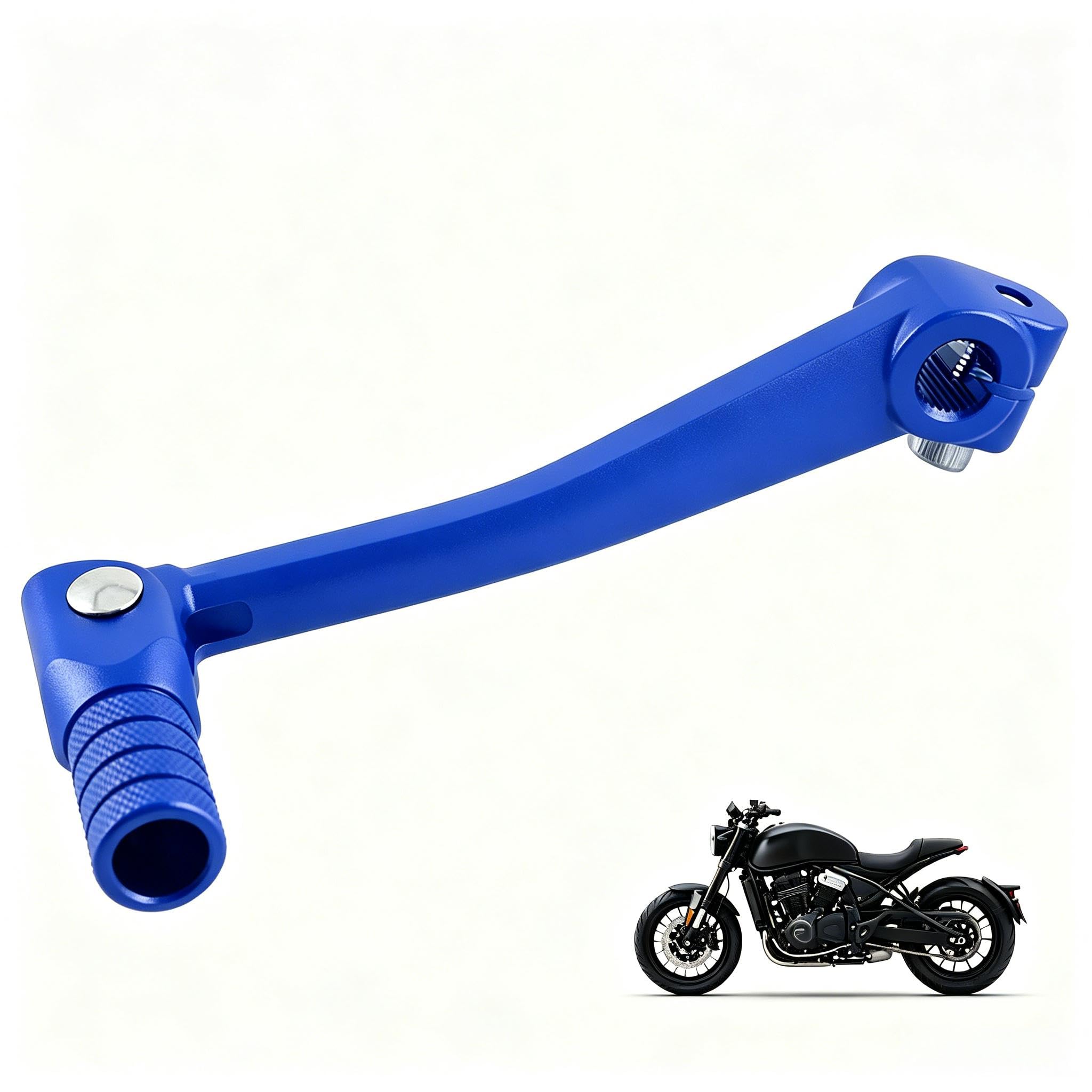 UTLODY Motorcycle Gear Shift Lever for Honda Giorno 2000-2026, Foldable Aluminum Alloy Durable Peg Shifter Accessories(Blue)