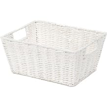 Compactor Etna Woven Storage Basket, White