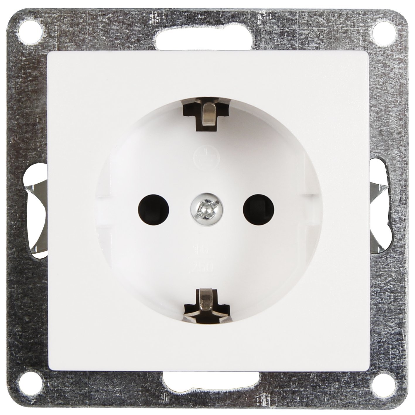 MC POWEREarthing contact socket | Flair | 250 V ~ / 16 A, flush-mounted, white, matte