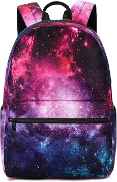 abshoo Cute Lightweight Galaxy Backpacks for Teen Girls Boys Elementary Middle High School Bookbag C Galaxy