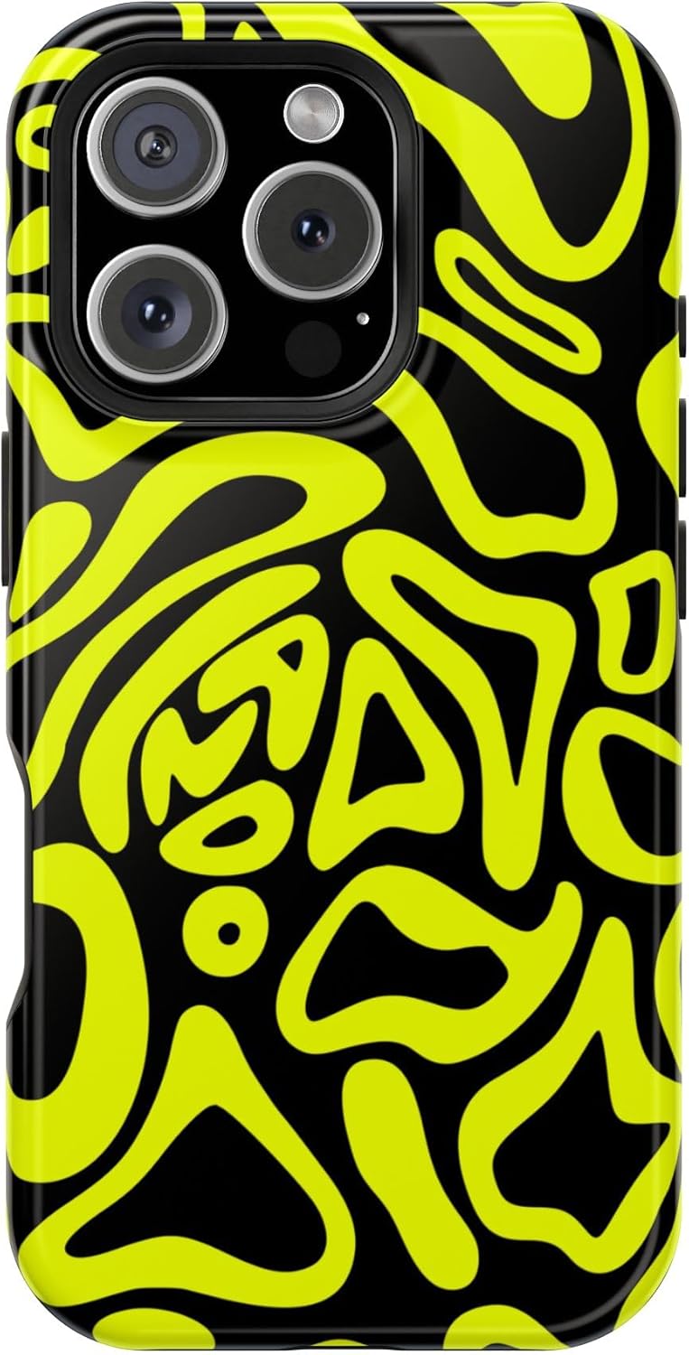 Magnetic Tough Phone Case for Formula Racing. Compatible with All iPhone 16 15 14 13 Series | Best Gift for Racing Fans | Night Racing Design